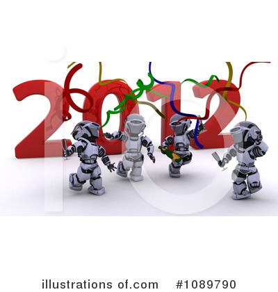 Royalty-Free (RF) Robot Clipart Illustration by KJ Pargeter - Stock Sample #1089790