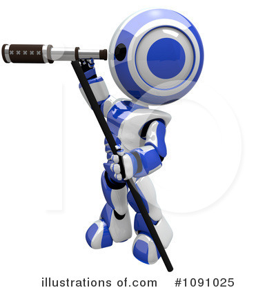 Royalty-Free (RF) Robot Clipart Illustration by Leo Blanchette - Stock Sample #1091025
