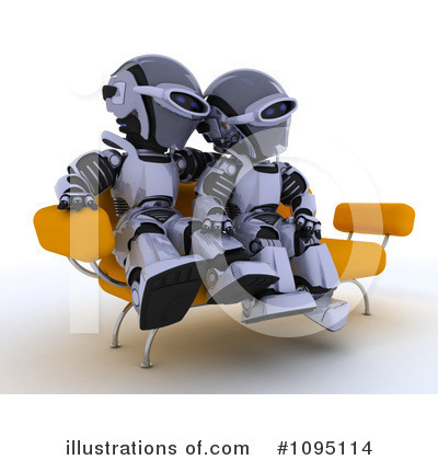 Royalty-Free (RF) Robot Clipart Illustration by KJ Pargeter - Stock Sample #1095114