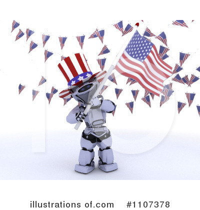 Royalty-Free (RF) Robot Clipart Illustration by KJ Pargeter - Stock Sample #1107378