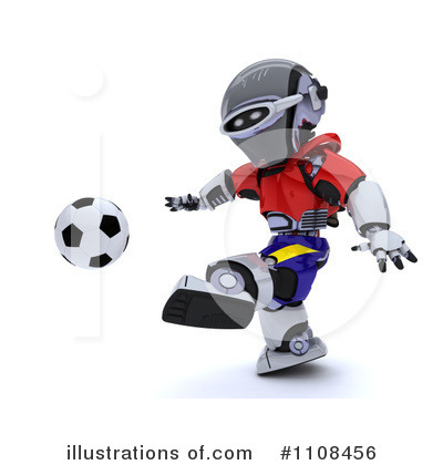 Royalty-Free (RF) Robot Clipart Illustration by KJ Pargeter - Stock Sample #1108456