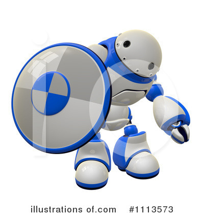 Royalty-Free (RF) Robot Clipart Illustration by Leo Blanchette - Stock Sample #1113573