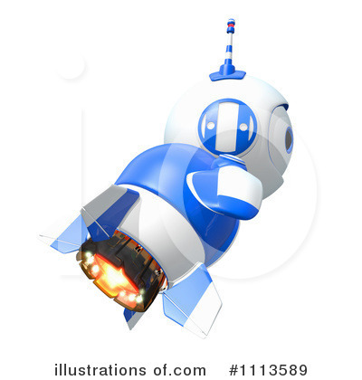 Blueberry Robot Clipart #1113589 by Leo Blanchette