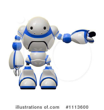 Royalty-Free (RF) Robot Clipart Illustration by Leo Blanchette - Stock Sample #1113600