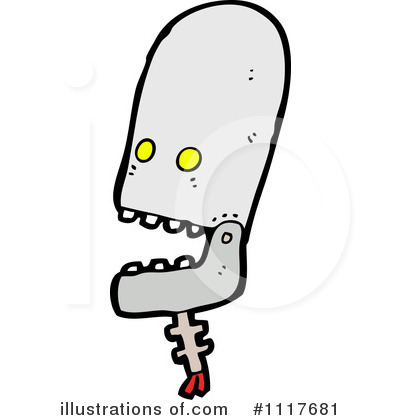 Royalty-Free (RF) Robot Clipart Illustration by lineartestpilot - Stock Sample #1117681