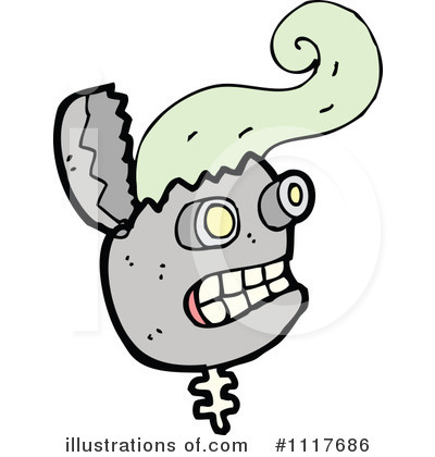 Royalty-Free (RF) Robot Clipart Illustration by lineartestpilot - Stock Sample #1117686