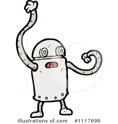 Royalty-Free (RF) Robot Clipart Illustration by lineartestpilot - Stock Sample #1117696