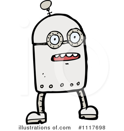 Royalty-Free (RF) Robot Clipart Illustration by lineartestpilot - Stock Sample #1117698