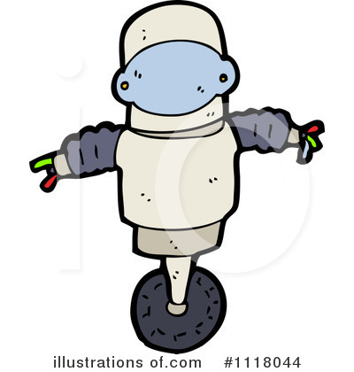 Royalty-Free (RF) Robot Clipart Illustration by lineartestpilot - Stock Sample #1118044