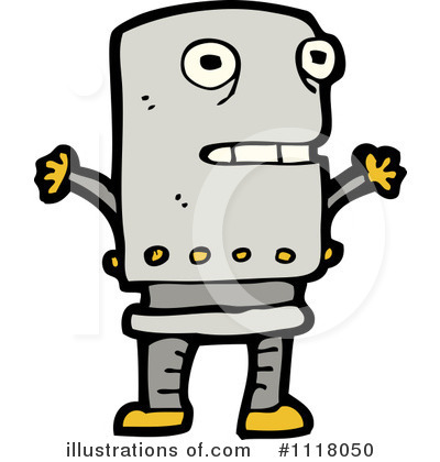 Royalty-Free (RF) Robot Clipart Illustration by lineartestpilot - Stock Sample #1118050