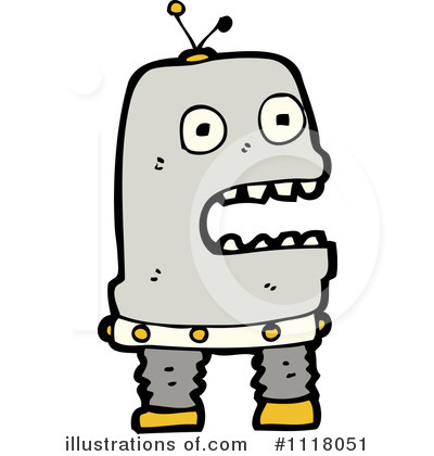 Royalty-Free (RF) Robot Clipart Illustration by lineartestpilot - Stock Sample #1118051