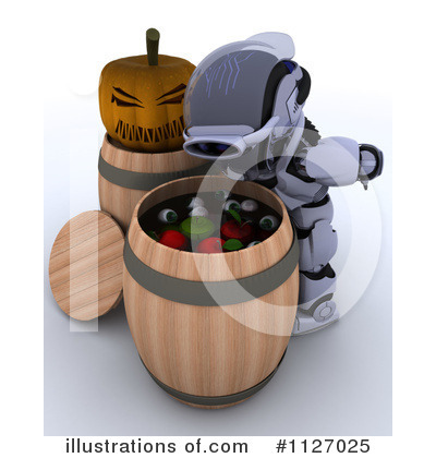 Royalty-Free (RF) Robot Clipart Illustration by KJ Pargeter - Stock Sample #1127025