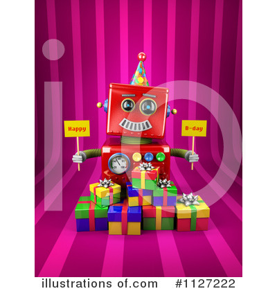 Royalty-Free (RF) Robot Clipart Illustration by stockillustrations - Stock Sample #1127222