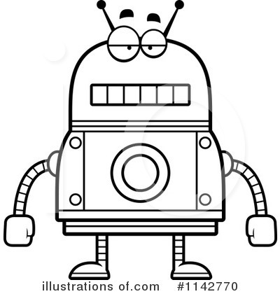 Royalty-Free (RF) Robot Clipart Illustration by Cory Thoman - Stock Sample #1142770