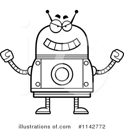 Royalty-Free (RF) Robot Clipart Illustration by Cory Thoman - Stock Sample #1142772