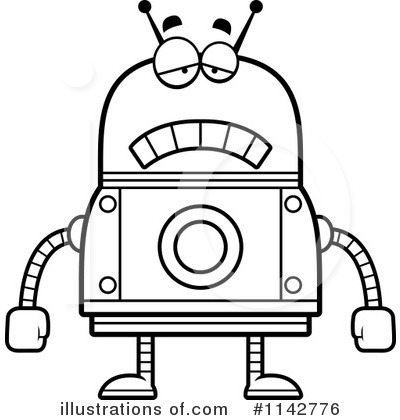 Royalty-Free (RF) Robot Clipart Illustration by Cory Thoman - Stock Sample #1142776