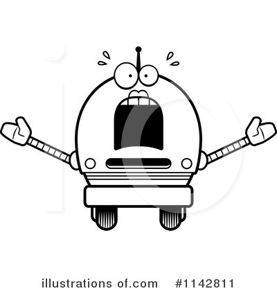 Royalty-Free (RF) Robot Clipart Illustration by Cory Thoman - Stock Sample #1142811