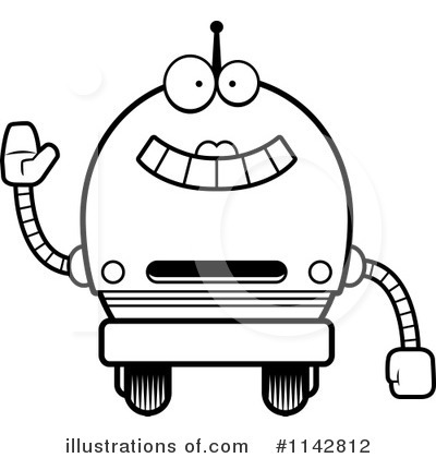 Royalty-Free (RF) Robot Clipart Illustration by Cory Thoman - Stock Sample #1142812