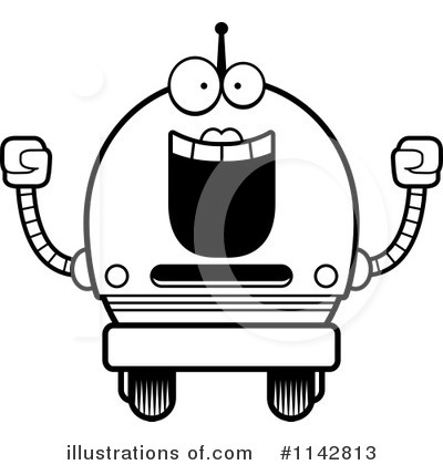 Royalty-Free (RF) Robot Clipart Illustration by Cory Thoman - Stock Sample #1142813