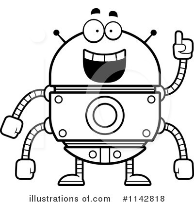 Royalty-Free (RF) Robot Clipart Illustration by Cory Thoman - Stock Sample #1142818