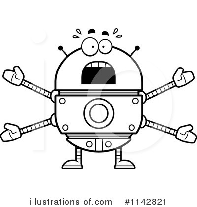 Royalty-Free (RF) Robot Clipart Illustration by Cory Thoman - Stock Sample #1142821