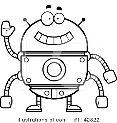 Royalty-Free (RF) Robot Clipart Illustration by Cory Thoman - Stock Sample #1142822