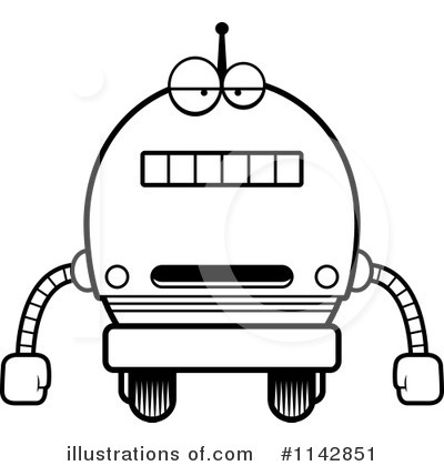 Royalty-Free (RF) Robot Clipart Illustration by Cory Thoman - Stock Sample #1142851