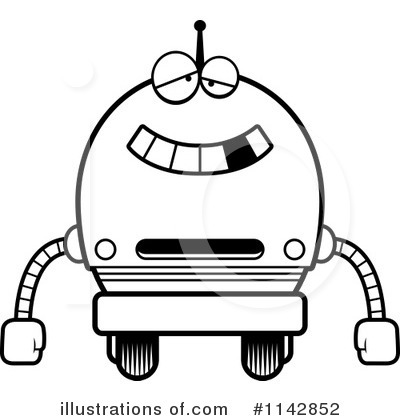 Royalty-Free (RF) Robot Clipart Illustration by Cory Thoman - Stock Sample #1142852