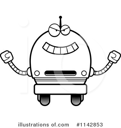 Royalty-Free (RF) Robot Clipart Illustration by Cory Thoman - Stock Sample #1142853