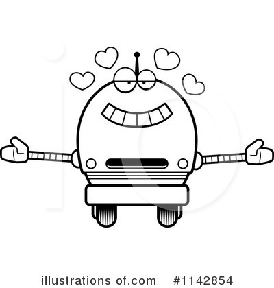 Royalty-Free (RF) Robot Clipart Illustration by Cory Thoman - Stock Sample #1142854