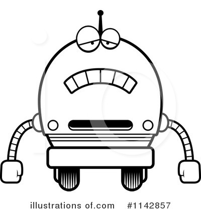 Royalty-Free (RF) Robot Clipart Illustration by Cory Thoman - Stock Sample #1142857