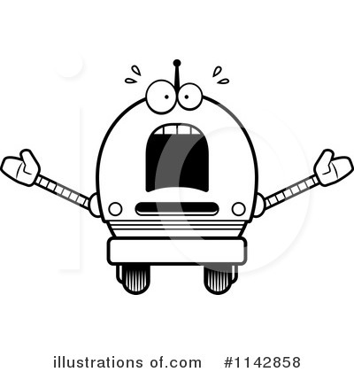 Royalty-Free (RF) Robot Clipart Illustration by Cory Thoman - Stock Sample #1142858