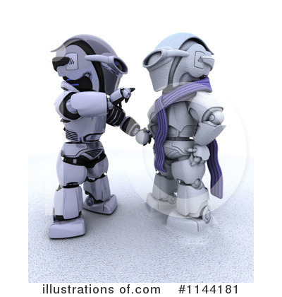 Royalty-Free (RF) Robot Clipart Illustration by KJ Pargeter - Stock Sample #1144181