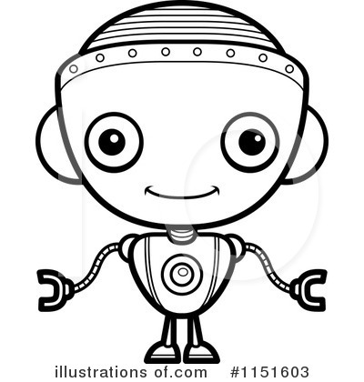 Royalty-Free (RF) Robot Clipart Illustration by Cory Thoman - Stock Sample #1151603