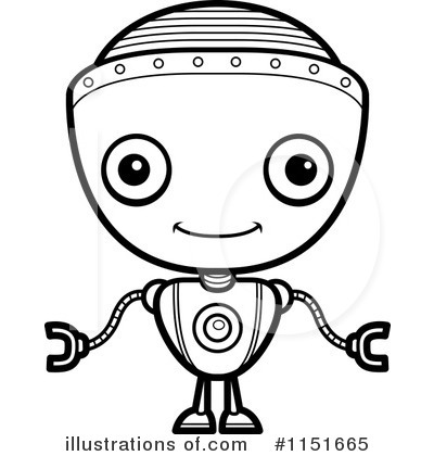 Royalty-Free (RF) Robot Clipart Illustration by Cory Thoman - Stock Sample #1151665