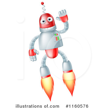 Royalty-Free (RF) Robot Clipart Illustration by AtStockIllustration - Stock Sample #1160576