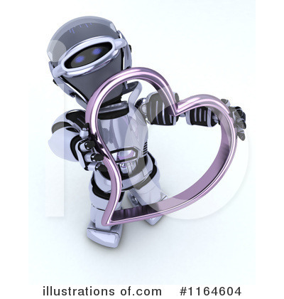 Royalty-Free (RF) Robot Clipart Illustration by KJ Pargeter - Stock Sample #1164604