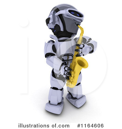 Royalty-Free (RF) Robot Clipart Illustration by KJ Pargeter - Stock Sample #1164606