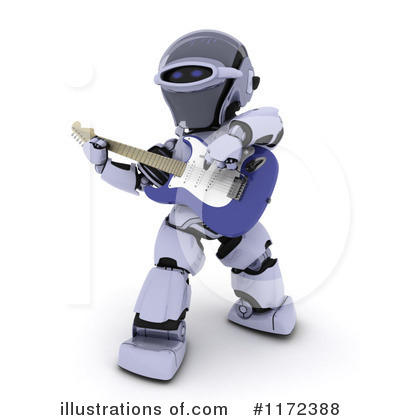 Royalty-Free (RF) Robot Clipart Illustration by KJ Pargeter - Stock Sample #1172388