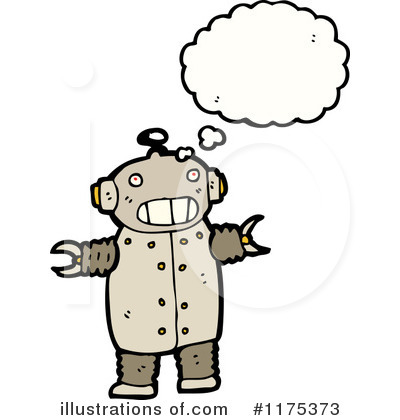 Royalty-Free (RF) Robot Clipart Illustration by lineartestpilot - Stock Sample #1175373