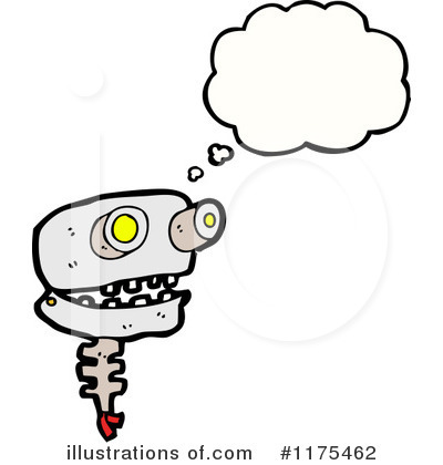 Royalty-Free (RF) Robot Clipart Illustration by lineartestpilot - Stock Sample #1175462