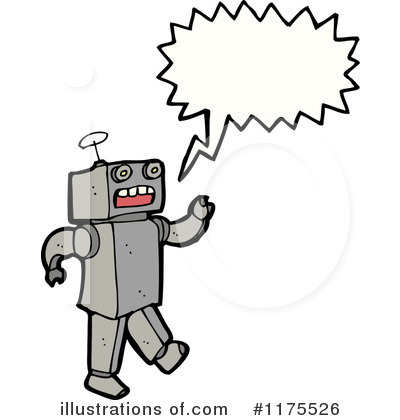 Royalty-Free (RF) Robot Clipart Illustration by lineartestpilot - Stock Sample #1175526