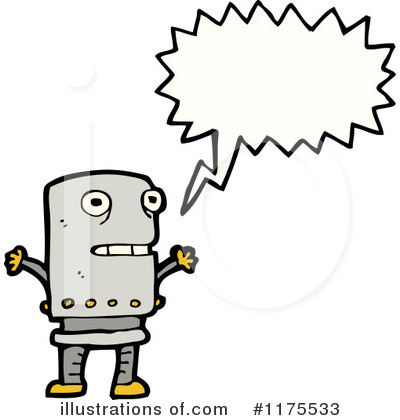 Royalty-Free (RF) Robot Clipart Illustration by lineartestpilot - Stock Sample #1175533