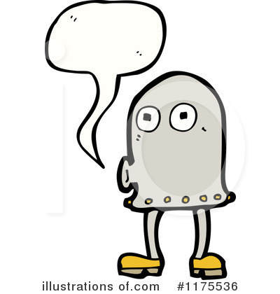 Royalty-Free (RF) Robot Clipart Illustration by lineartestpilot - Stock Sample #1175536