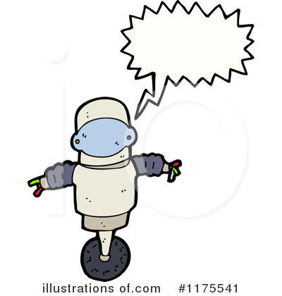 Royalty-Free (RF) Robot Clipart Illustration by lineartestpilot - Stock Sample #1175541