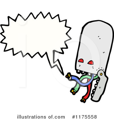 Royalty-Free (RF) Robot Clipart Illustration by lineartestpilot - Stock Sample #1175558