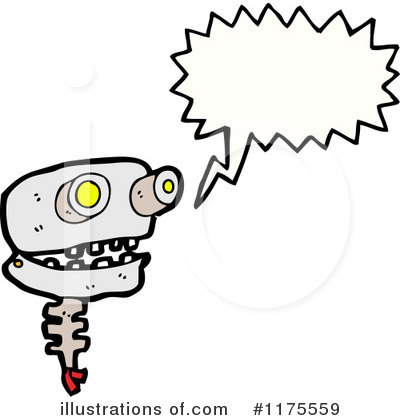 Royalty-Free (RF) Robot Clipart Illustration by lineartestpilot - Stock Sample #1175559