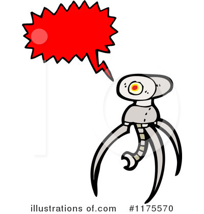 Royalty-Free (RF) Robot Clipart Illustration by lineartestpilot - Stock Sample #1175570