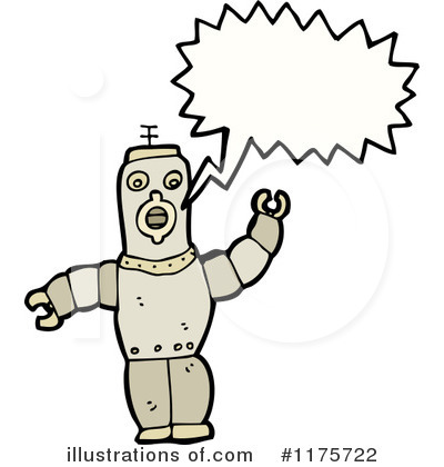 Royalty-Free (RF) Robot Clipart Illustration by lineartestpilot - Stock Sample #1175722