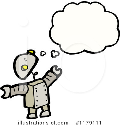 Royalty-Free (RF) Robot Clipart Illustration by lineartestpilot - Stock Sample #1179111